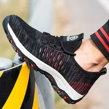 Мужская Рабочая и защитная обувь со стальным носком, противоскользящие, противопрокольные, строительные рабочие ботинки, нескользящая, дышащая, защитная обувь