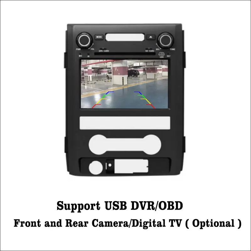 Cheap Liislee Android 7.1 2G RAM For Ford F150 2009~2014 Car Radio Audio Video Multimedia DVD Player WIFI DVR GPS Navi Navigation 5