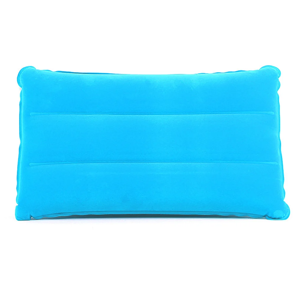 Портативная Сверхлегкая квадратная надувная подушка для путешествий, мягкая подушка для путешествий, подушка для путешествий, семейная Мебель для пар - Цвет: Небесно-голубой