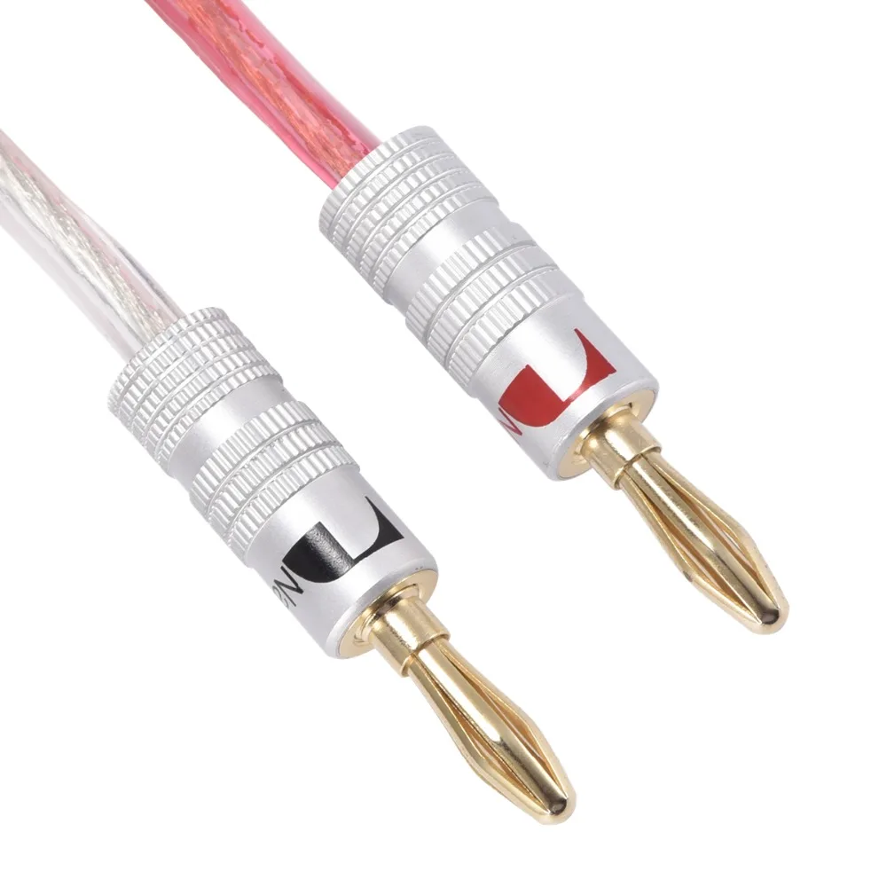 Акустический кабель серии 16awg позолоченный банан 4 шт./комплект|Кабели VGA| |