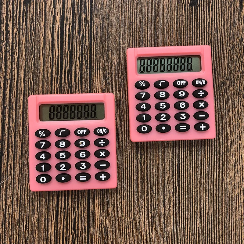 Карманный мультяшный мини-калькулятор Ручной Карманный Монетный калькулятор на батареях переносная Детская компьютерная игрушка