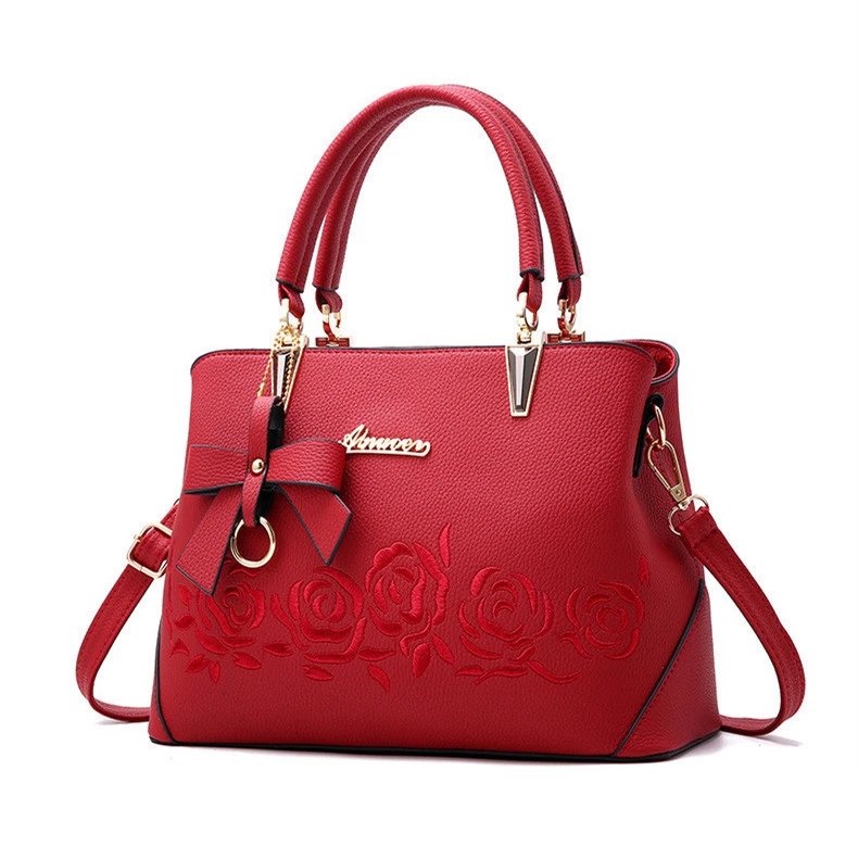 Buy Famous brand shoulder bag female flower Rose