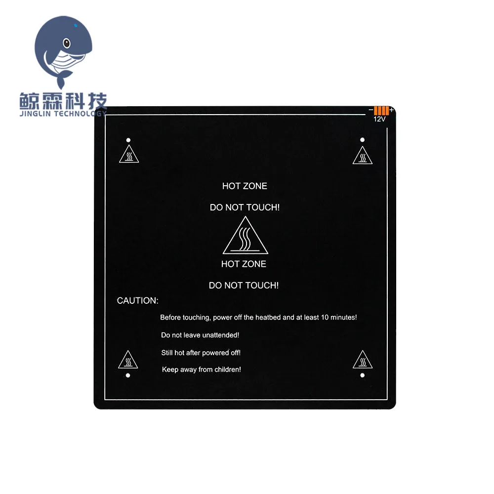 

3D Printer Parts 1PCS black MK3 hotbed latest Aluminum heated bed for Hot-bed Support 12V/24V 310*310*3.0mm