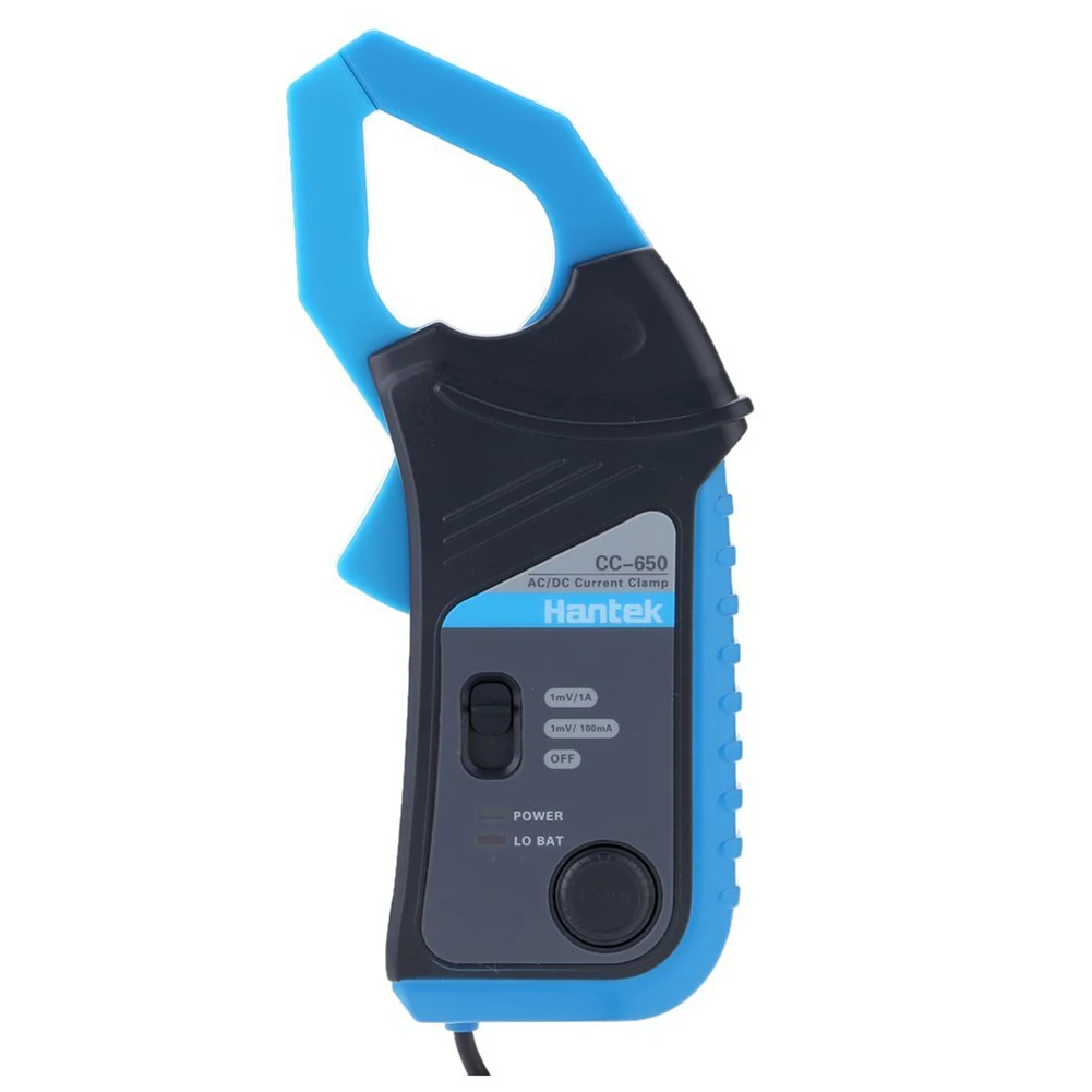 

Hantek CC-650 AC/DC Current Clamp Meter 400Hz Bandwidth 20mA to 650A DC with BNC Connector