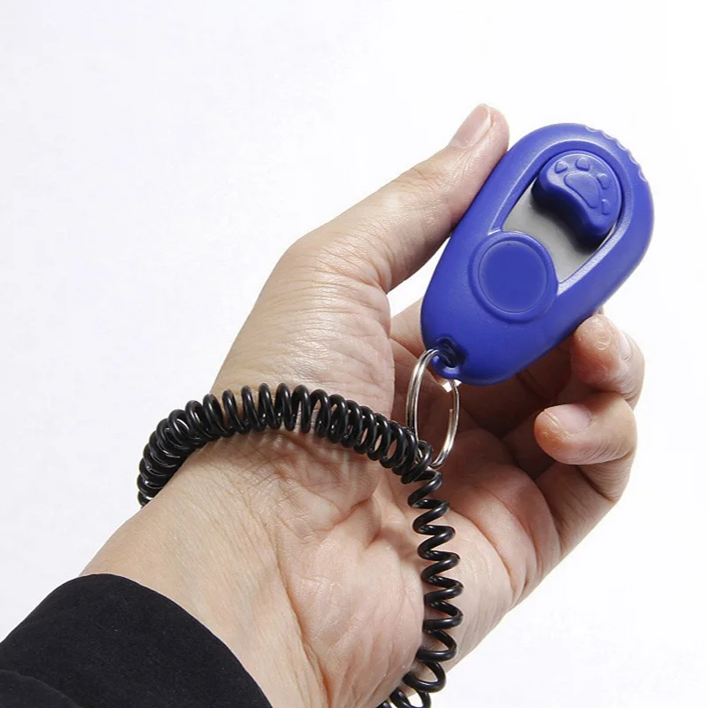 

Dog Clicker Whistle Training Pet Trainer Click Pet Training Tool Clicker with Wrist Strap and Big Button for Dogs