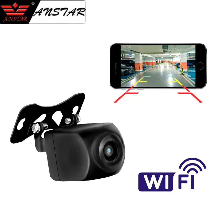 ANSTAR Мини WiFi Автомобильная задняя камера 1080P Водонепроницаемая камера заднего вида для автомобиля 120 широкоугольная камера ночного видения резервная парковка видеорегистратор