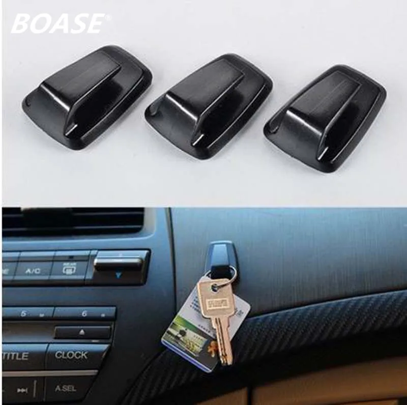 

3Pcs Car Styling Mini PVC Auto Car Vehicle Convenient Hook Decals Car Hanger Sticker For Garbage Bag Key Interior Accessories