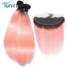 pink human hair extensions