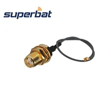 Superbat РЧ коаксиальный IPX/u. fl SMA для женщин разъемы с гайками косичка кабель 15 см wifi антенна удлинитель 15 см