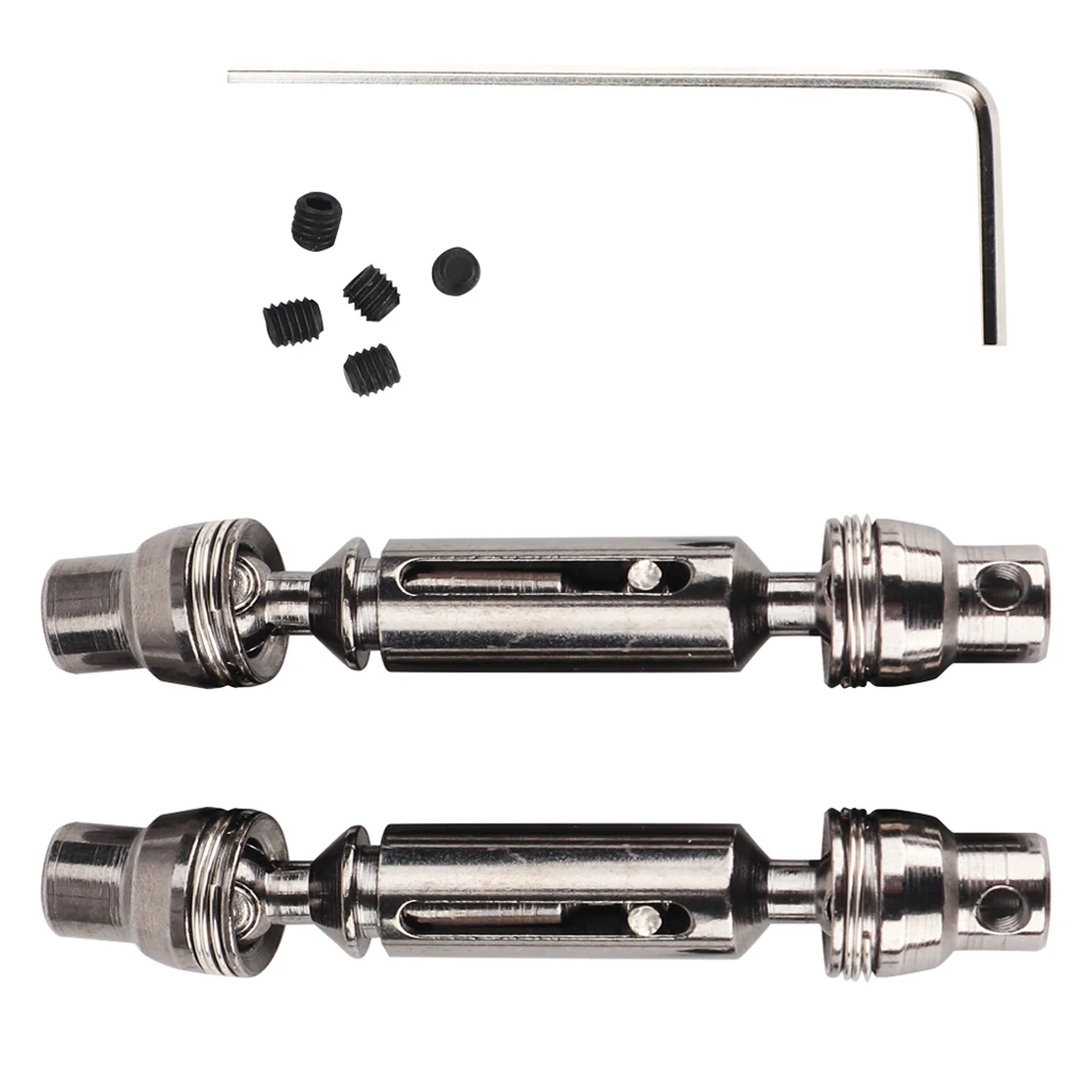 2pcs 1:16 RC Vehicle Model Drive Shaft with Screwdiver Spare Parts for WPL B14 B16 MN90 MN90 Cars
