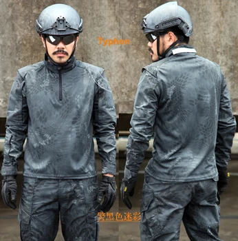

Typhon Tactical Shirt 1/4 Zip Ripstop long sleeve Combat shirt Typhon police Combat shirt