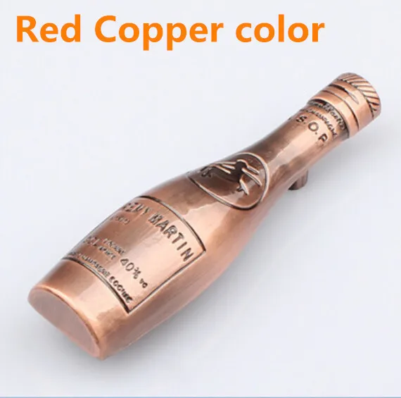 Red Copper L 103 мм отверстие CC 64 мм ручка для мебели в форме бутылки вина ручка для ручки Ретро античный красный цвет для кухонного шкафа двери шкафа - Цвет: Red Copper