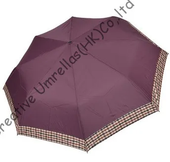 Профессиональных решений зонтики, три раза зонтики, руки открыты, зонтик, зонтик, супермини, универсальный для мужские и женские - Цвет: deep purple