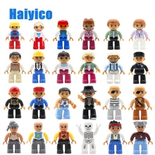 1 шт. новые Семейные figur Occupation большие строительные блоки город Сделай Сам образование собрать детские игрушки совместим с Duplo оригинальные кирпичи