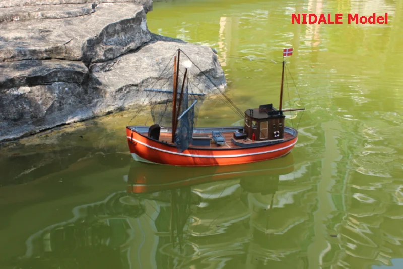 NIDALE модель RC рыбацкая лодка модель комплект FRP Корпус