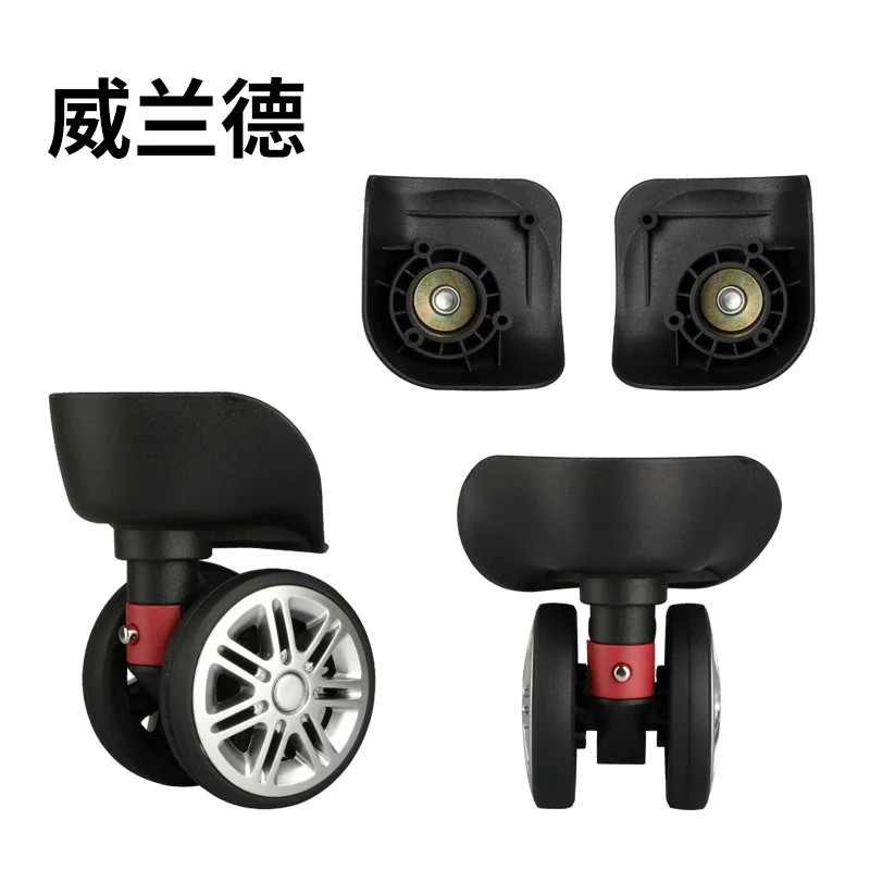 

Repair luggage wheels suitcase parts caster wheel pull rod box Travel Suitcase Part ordinary casters replacement black Wheel