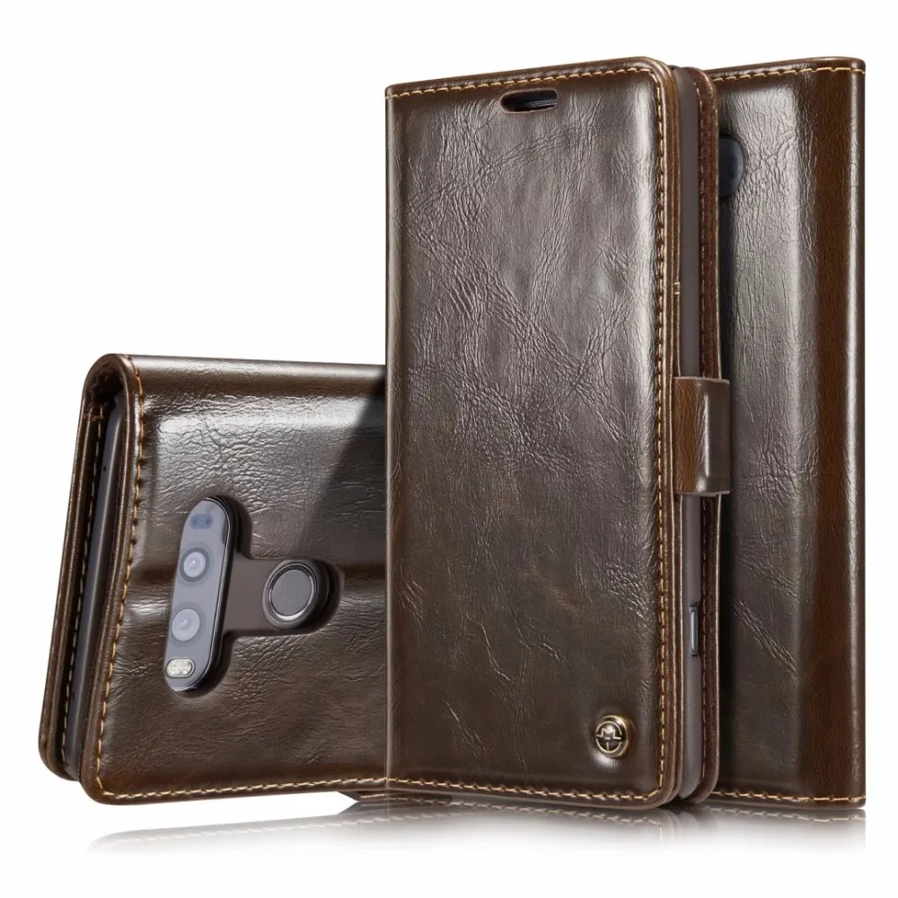 

Luxury Original Leather Flip Cover for LG V20 Case Business Wallet Style Magnet Card Slot Holder Case for LG V20 Phone Shell