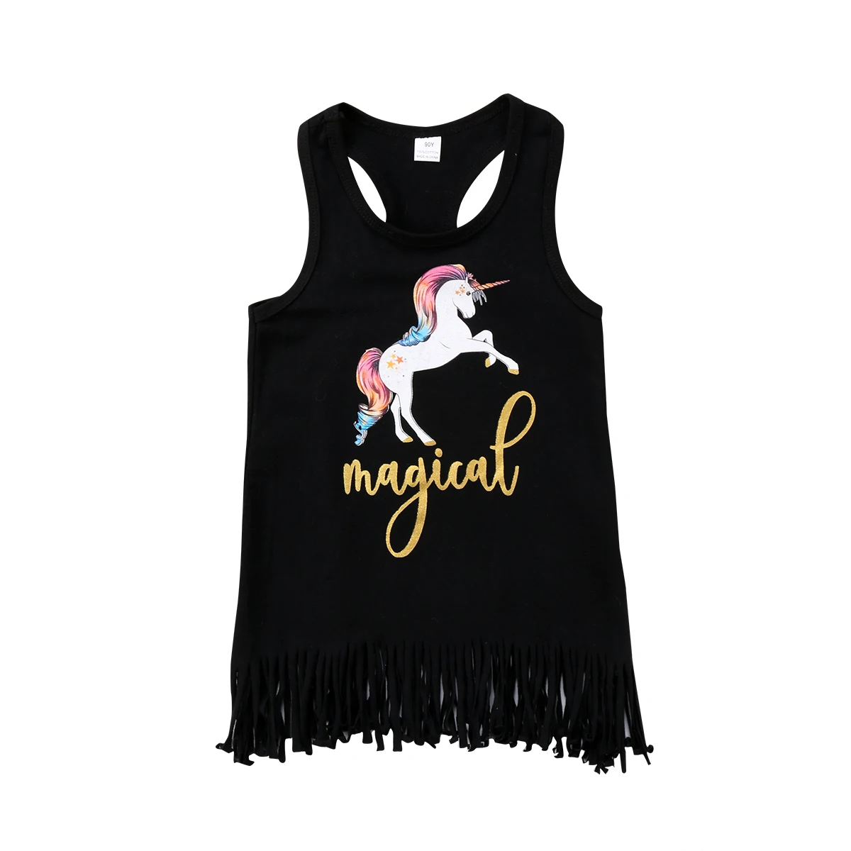 

Pudcoco Unicorn Tanks Top Baby Girls Tank Tops