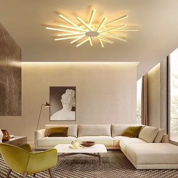 

Acrylic creative rotating Nordic ceiling lamps Simple modern bedroom living room warm home led ceiling lights Lighting fixture