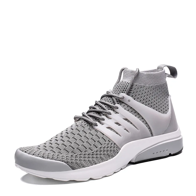 

New men's running shoes fashion non-slip breathable mesh high-top socks men's sports shoes