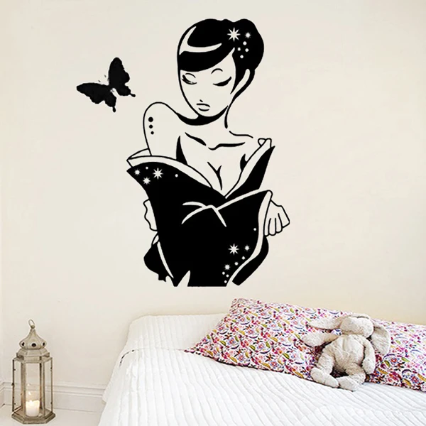 Free Shipping Sexy Lady Home Decoration Wall Art Stickers Quote