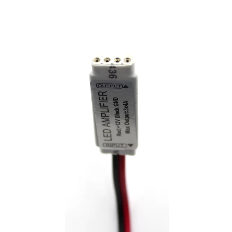 Портативный мини усилитель светодиодной ленты репитер для 12 В 3*4 а 144 Вт RGB SMD