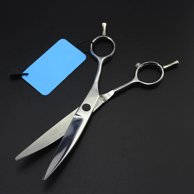 high quality professional Japan 440c 6 inch Willow Curved hair scissors