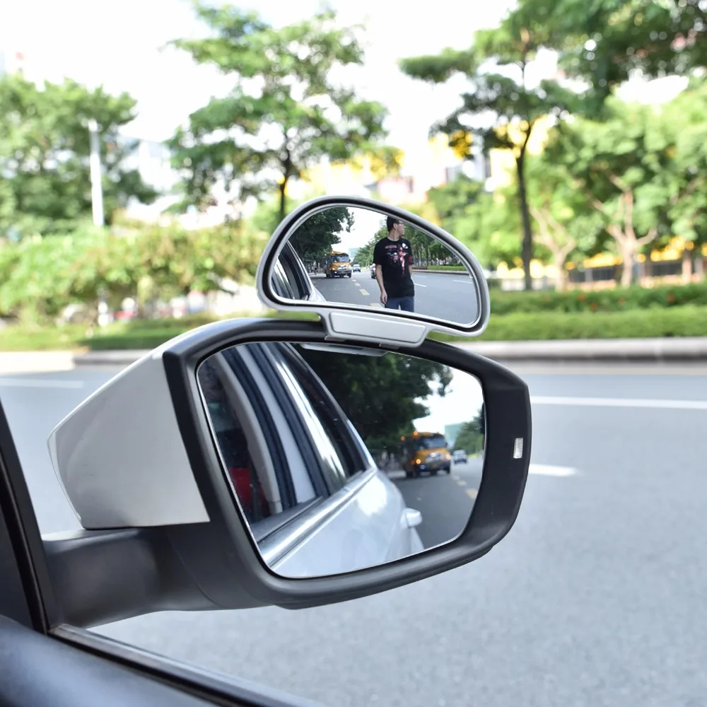 1 pair Original 360 adjustable degree Wide Angle Side Rear Mirrors blind spot Snap way for parking Auxiliary mirror High quality