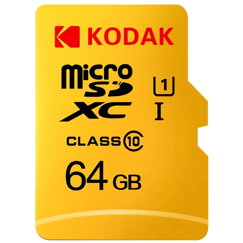 Kodak micro sd карта 16 ГБ 32 ГБ 64 ГБ 128 ГБ SDXC/SDHC класс 10 Флэш-карта памяти micro sd 32 Гб sdcard для смартфонов/камер - Емкость: 64GB U1