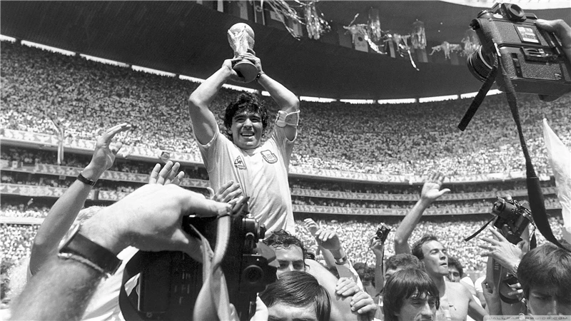 Пользовательские настенные наклейки Maradona постер Win The Game обои для украшения