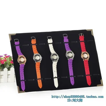 

10-Grid Watch Organizer Watch Display Holder Stand tabletop show stand black