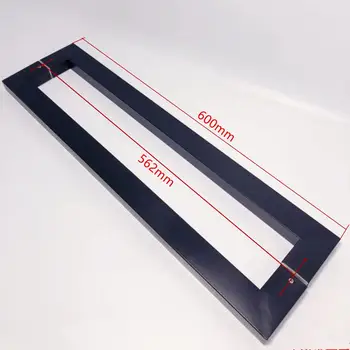 

Frosted matte black,Noble Stainless steel Square tube handle, bathroom wooden /glass doors handle, 600mm