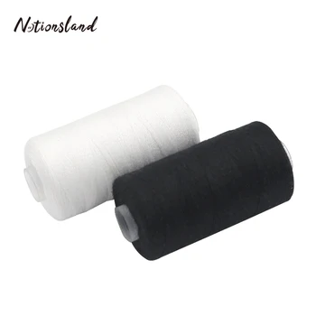 

2pcs White Black Polyester Thread Sewing Thread Strong and Durable Sewing Floss Kit Sewing Tools Quilting