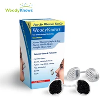 Gas and Pollutant Reducing Nose Nasal Filters Anti Second-hand Smoke, Smog Dust, PM2.5 Pollen Air Pollution Gases Nasal Mask woodyknows super defense nasal filters 2nd generation nose masks pollen allergies dust allergy relief no pm2 5 air pollution