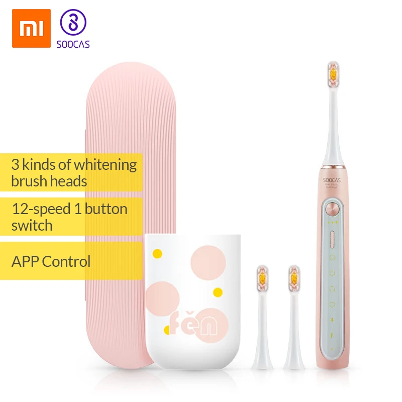 

Xiaomi Mijia Soocas X5 Sonic Electric Toothbrush Upgraded Adult Waterproof Ultrasonic automatic Toothbrush USB Rechargeable