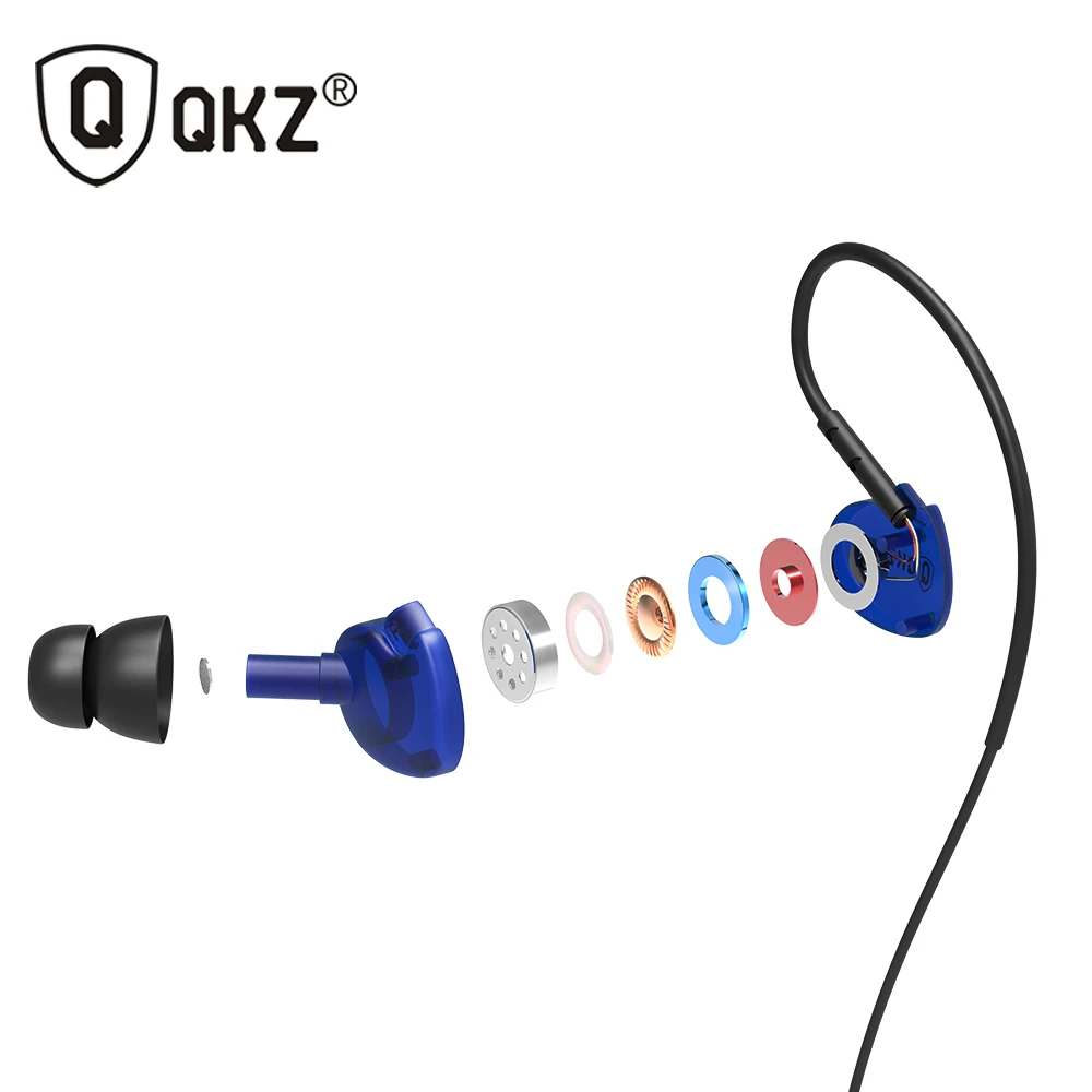 Оригинальный qkz DM800 Разъем 3.5 мм hi fi Запуск спортивные наушники супер с микрофоном