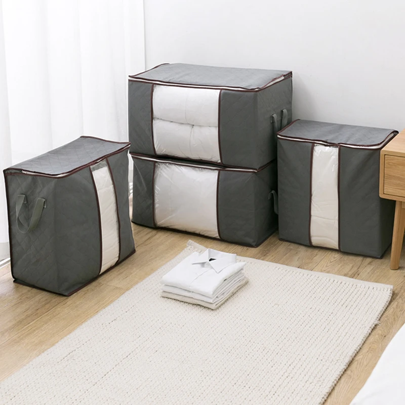 كبير قدرة مربع الملابس/شنقا/qulit تخزين مقسم حقيبة السفر حقيبة التخزين الملابس/المنظم لعب التخزين المنظم