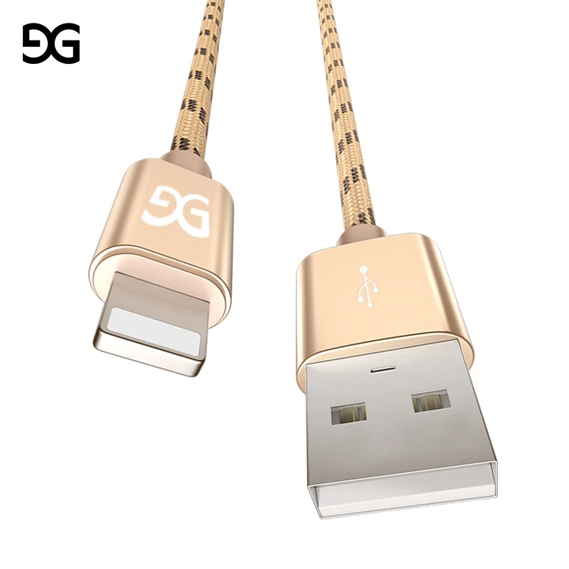 GUSUG USB شاحن كابل ل فون 5 5 6 6 ثانية ثانية X باد SE لباد الهواء البسيطة سلك 1.5 متر سيارة سريع شحن الحبل الهاتف المحمول الكابلات