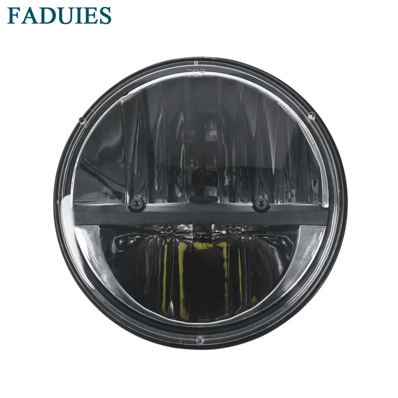 FADUIES Black 7 Inch 35W Round Daymaker LED Projector Headlight For Harley Davidson Motorcycle & Jeep Wrangler LED Headlamp 1 (1)