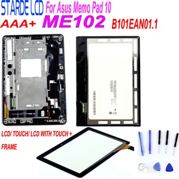 

For Asus MeMO Pad 10 ME102 ME102A K00F Lcd Display Touch Screen Panel Matrix Monitor Digitizer Assembly with frame +Free Tools