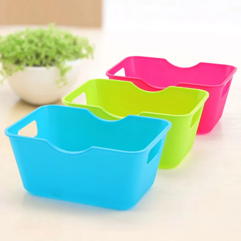 Household necessities mini desktop rectangle storage box, debris