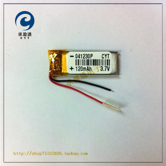 Bluetooth гарнитура с литий полимерным аккумулятором 3 7 В 041230 401230 120 мА · ч BT2010/BT135|lithium