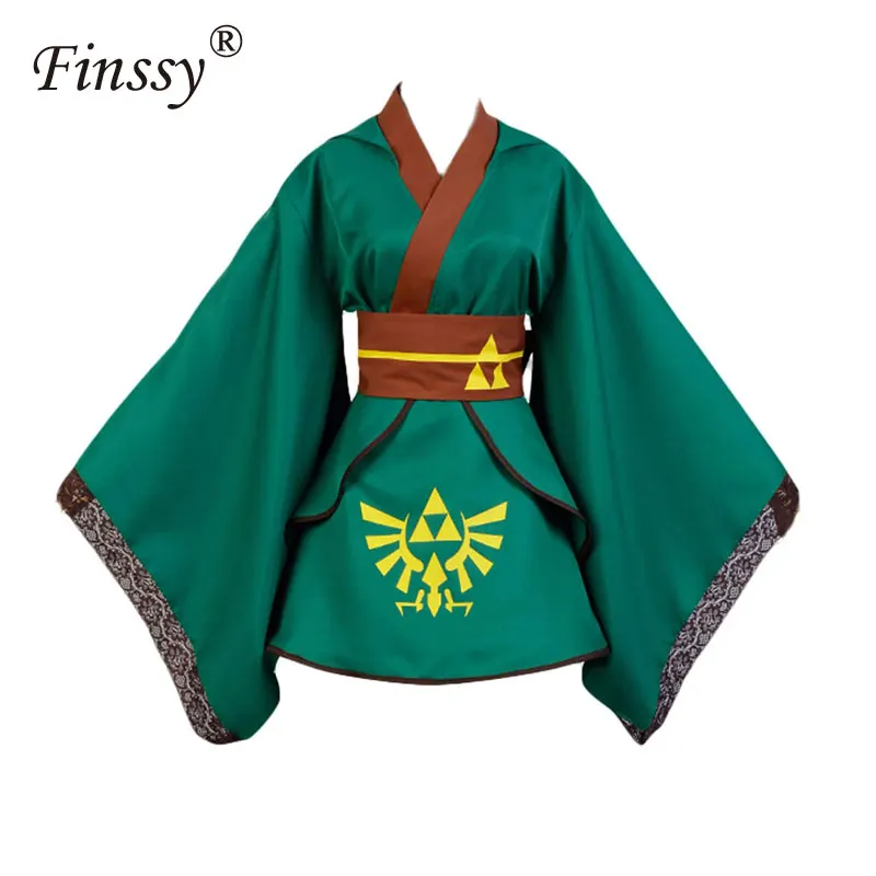 

Women's Dress The Legend of Zelda Cosplay Anime Game Apparel Exhibition Performance Skirt Bow Robe