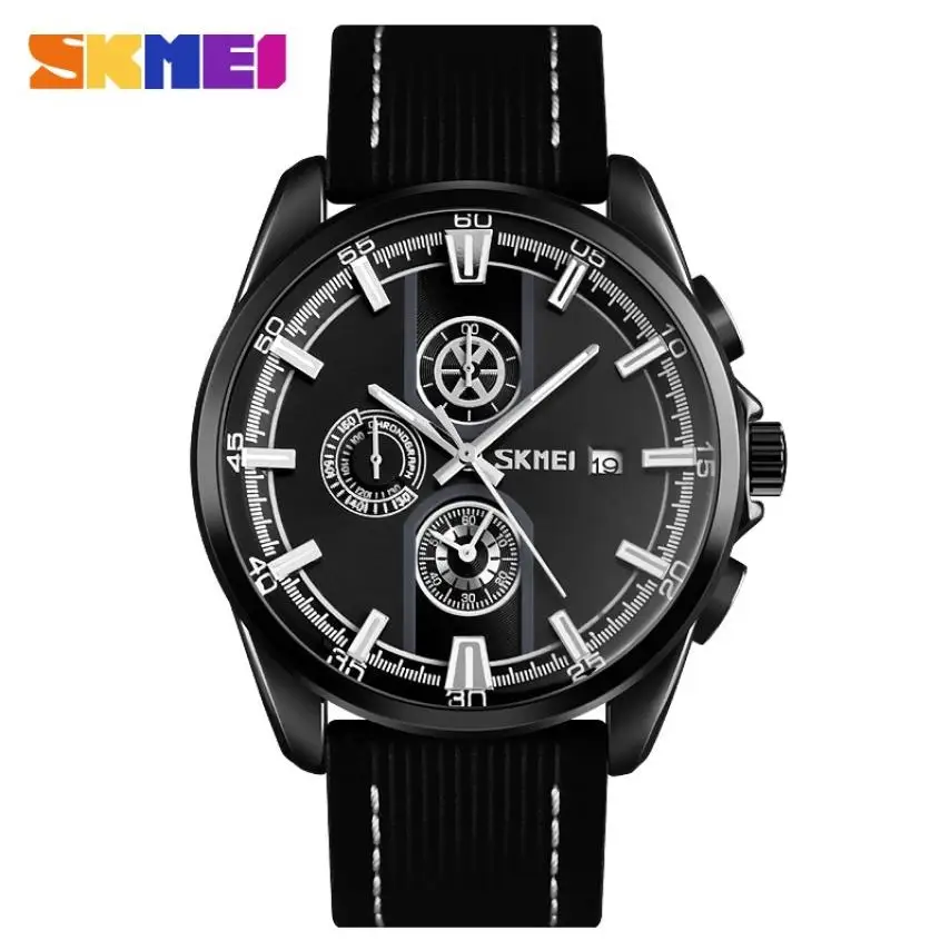 

SKMEI Fashion Men Quartz Watch Multifunction Waterproof Sport Men's Watch Wristwatches Stopwatch Male relogio masculino 9181