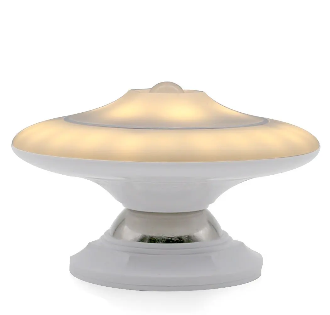 

Dcoo Motion Sensor Night Light UFO Flexible Step Light Portable LED Kids Magnetic Closet Light Bedroom Wall Lamp Bettery Power