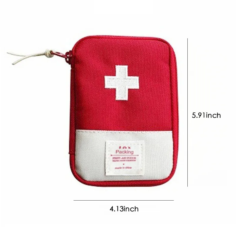Портативная аптечка для путешествий, аптечка для первой помощи, маленькая медицинская коробка для дома, чехол для таблеток для экстренного выживания, посылка для хранения лекарств, M/L