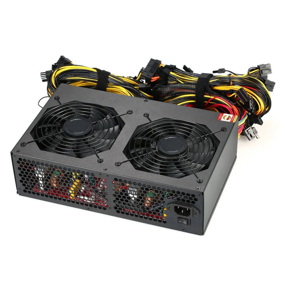 

Switching Power Supply 3450W Active PFC with Low Noise Cooling Fans High Efficiency for Bitcoin Ethereum Mining Machine