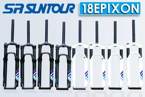 

2018 SR SUNTOUR EPIXON Bike Fork 26 27.5 29 er Disc Brake Remote Shoulder control Mountain MTB air damping black & blue logo