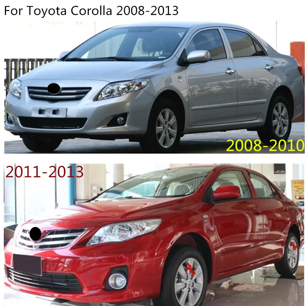 Автомобиль ABS Хромированная Отделка Передняя вверх голова гоночная решетка панель 2 шт для Toyota Corolla Altis 2008 2009 2010 2011 2012 2013