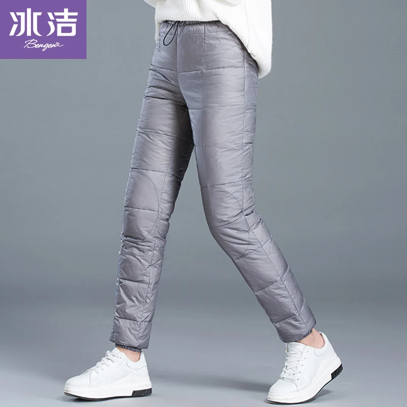 

Winter Ultralight Duck Down Outwear Pants Unisex Super light Windproof Plus Size warm trousers Loose ski Hiking J90141204D